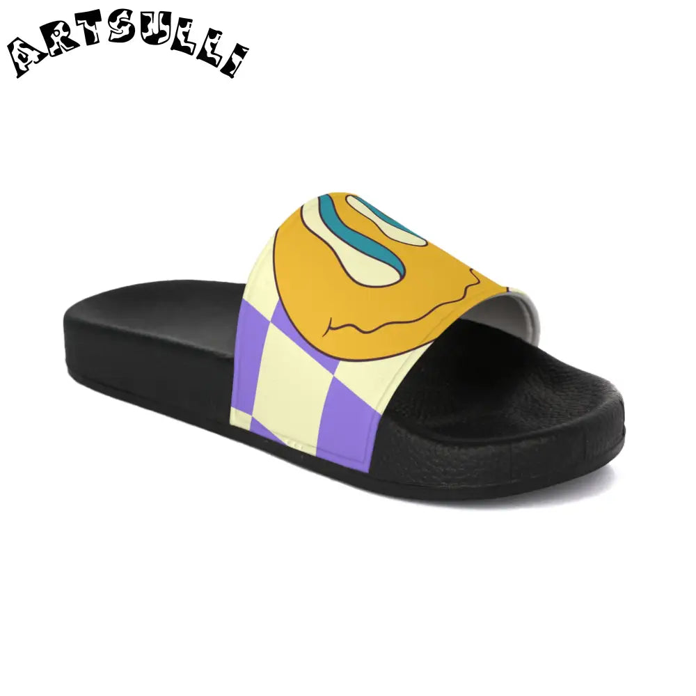 JAKKOUTTHEBXX Custom Touch Trippy Flower Power Slides 2025