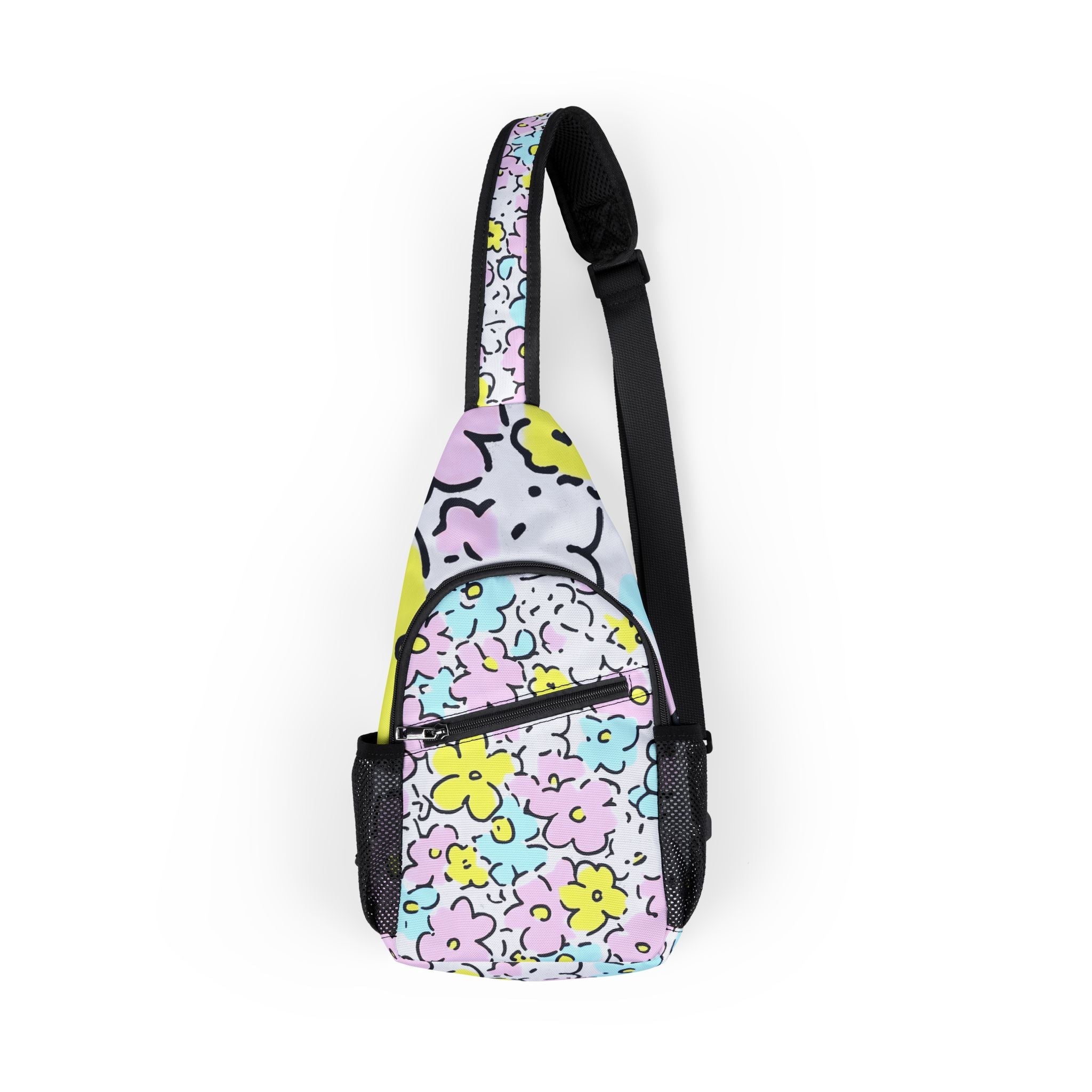 Printify Customizable Floral Nylon Chest Bag 2025