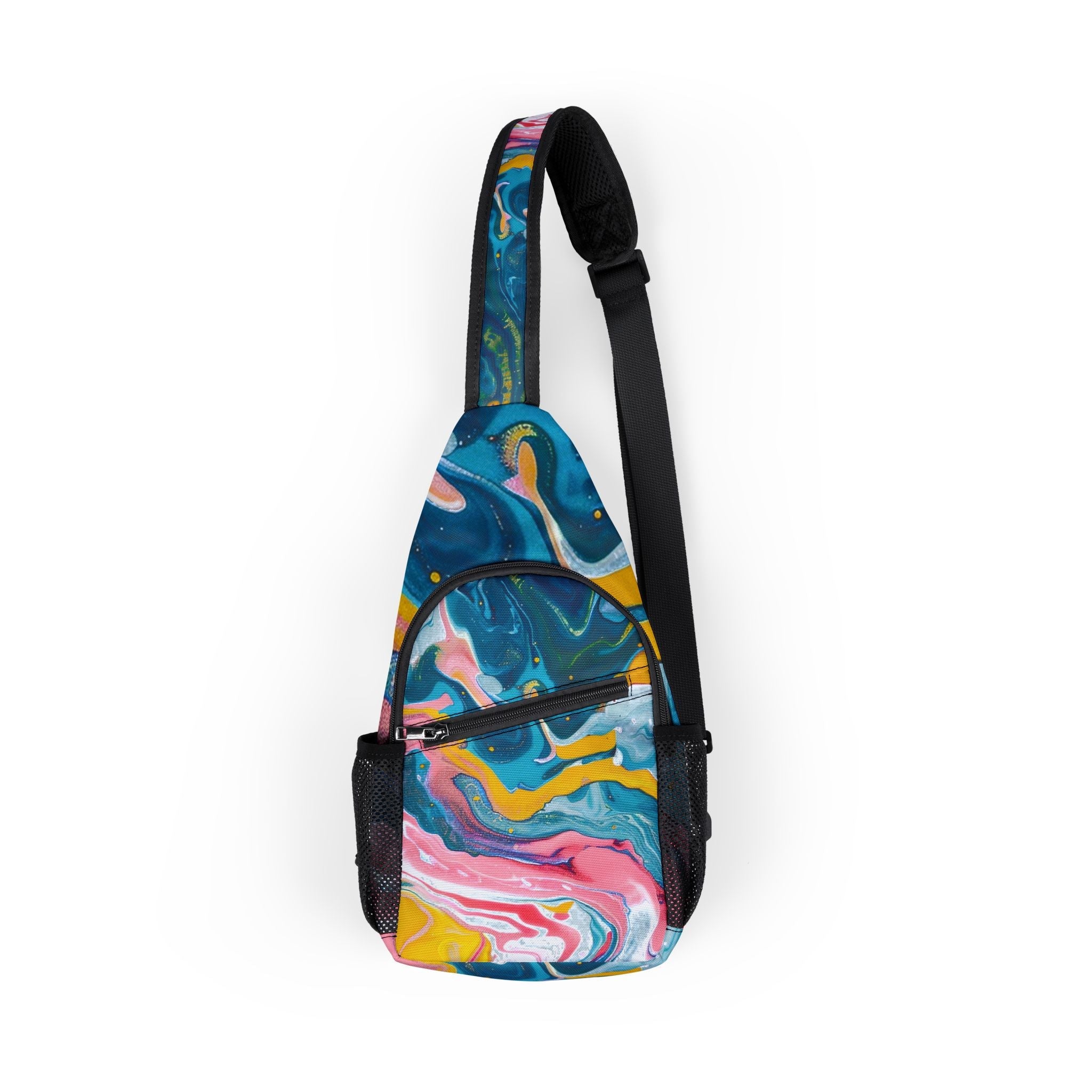 Printify Customizable Marble Print Chest Bag 2025