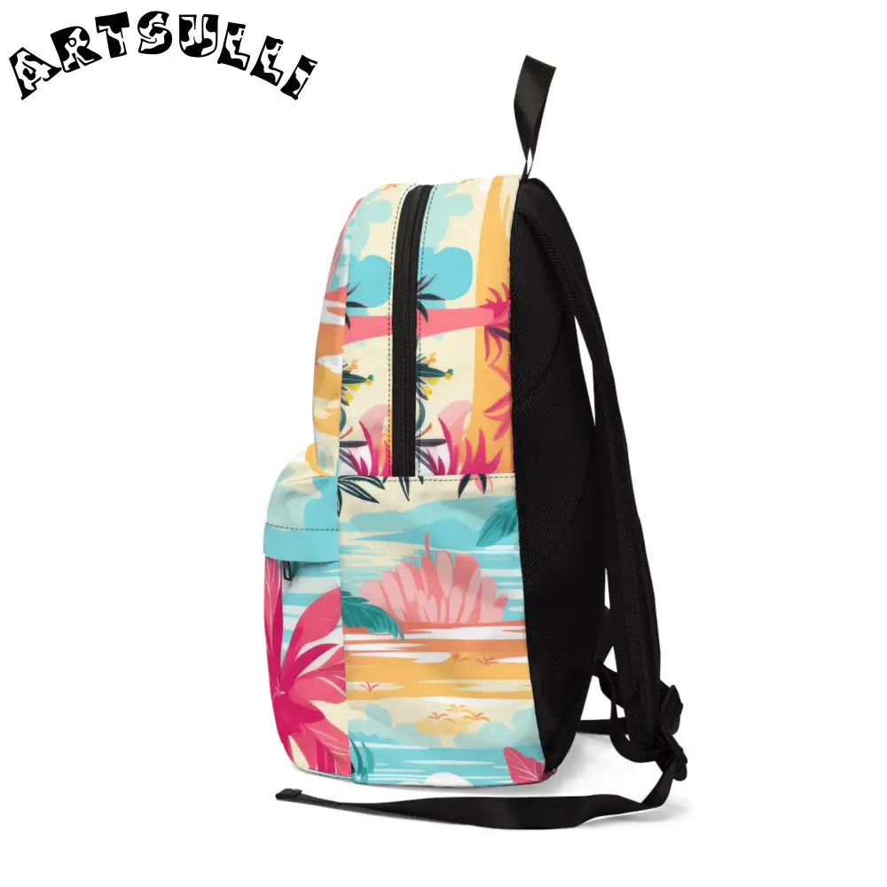 JAKKOUTTHEBXX Customizable Tropical Backpack for All Day Comfort 2025