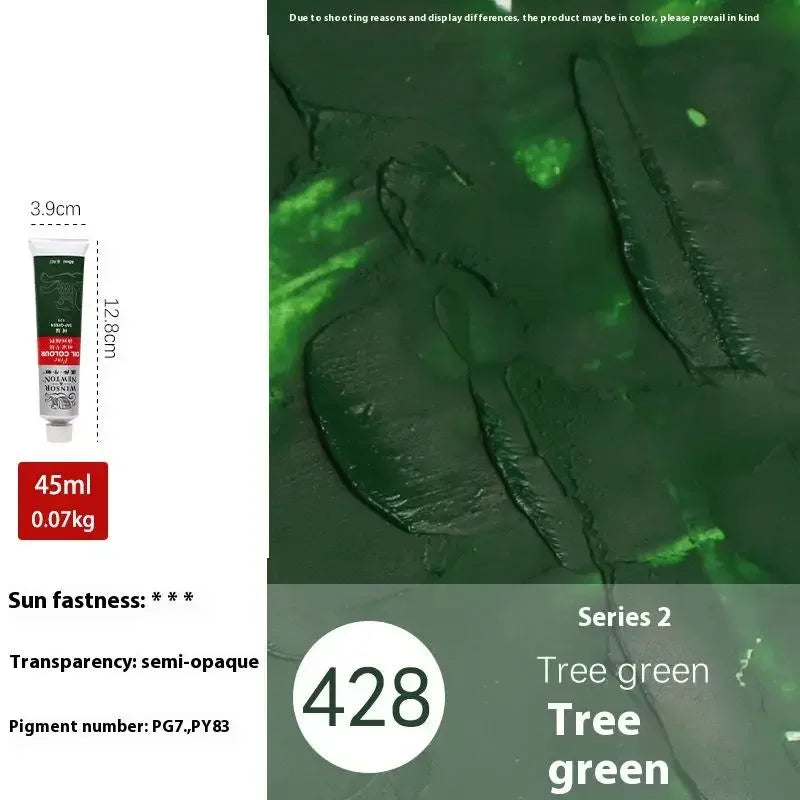 Buy The Best By Artsulli - Art is Long Life Short - Winsor&Newton 45ML Oil Paint,Colorful Professionals Artist Drawing Tools for Canvas