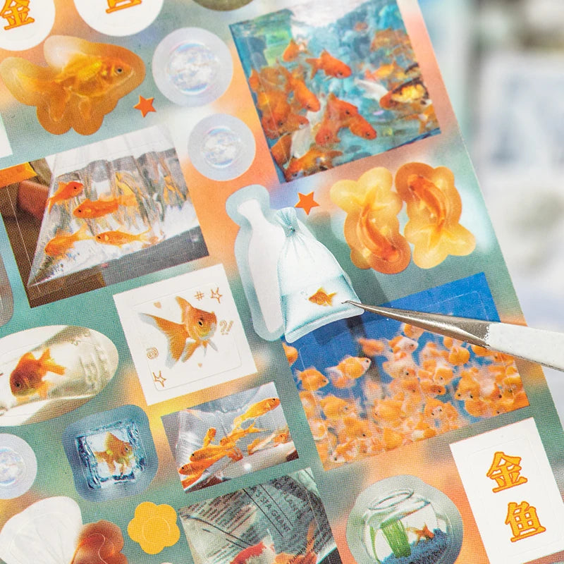 20 Pcs Die cut Stickers book Retro Cartoon Decorative handmade Scrapbooking supplies Diary Sticker Japanese Stationery Stickers