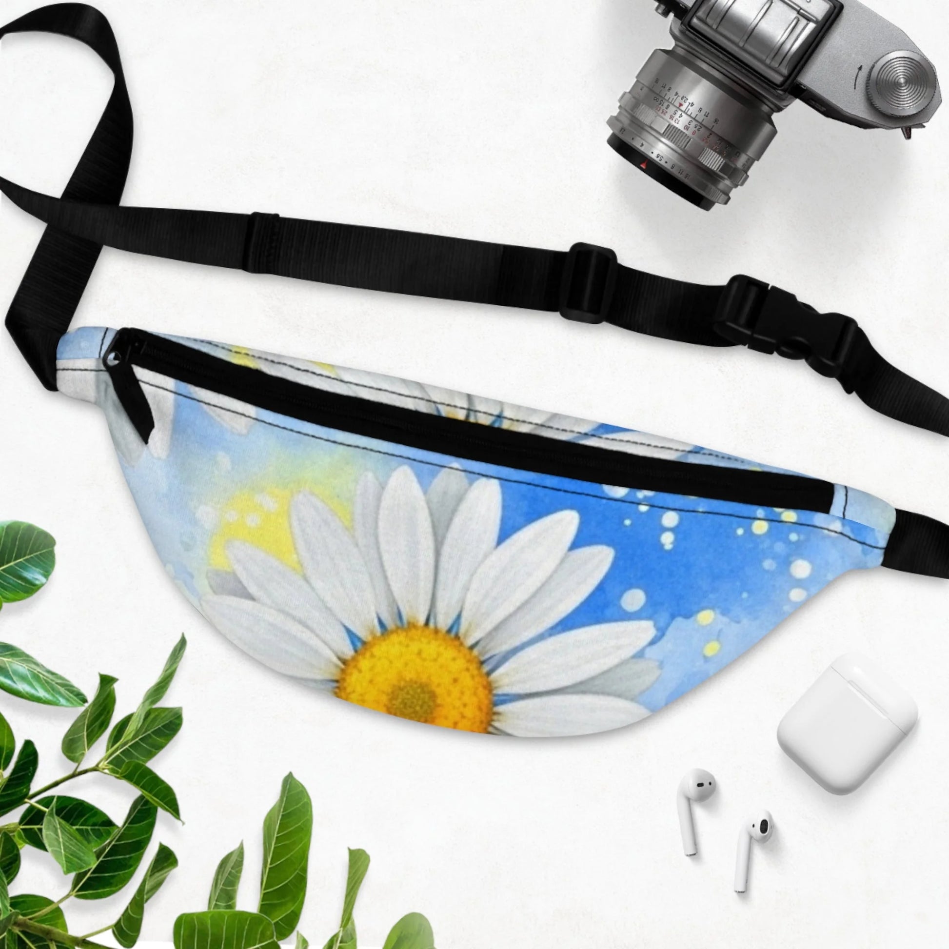 Daisies Fanny Pack Lightweight Bag, Artsulli - Art is Long, Life is Short, Bags, , , , , , , 