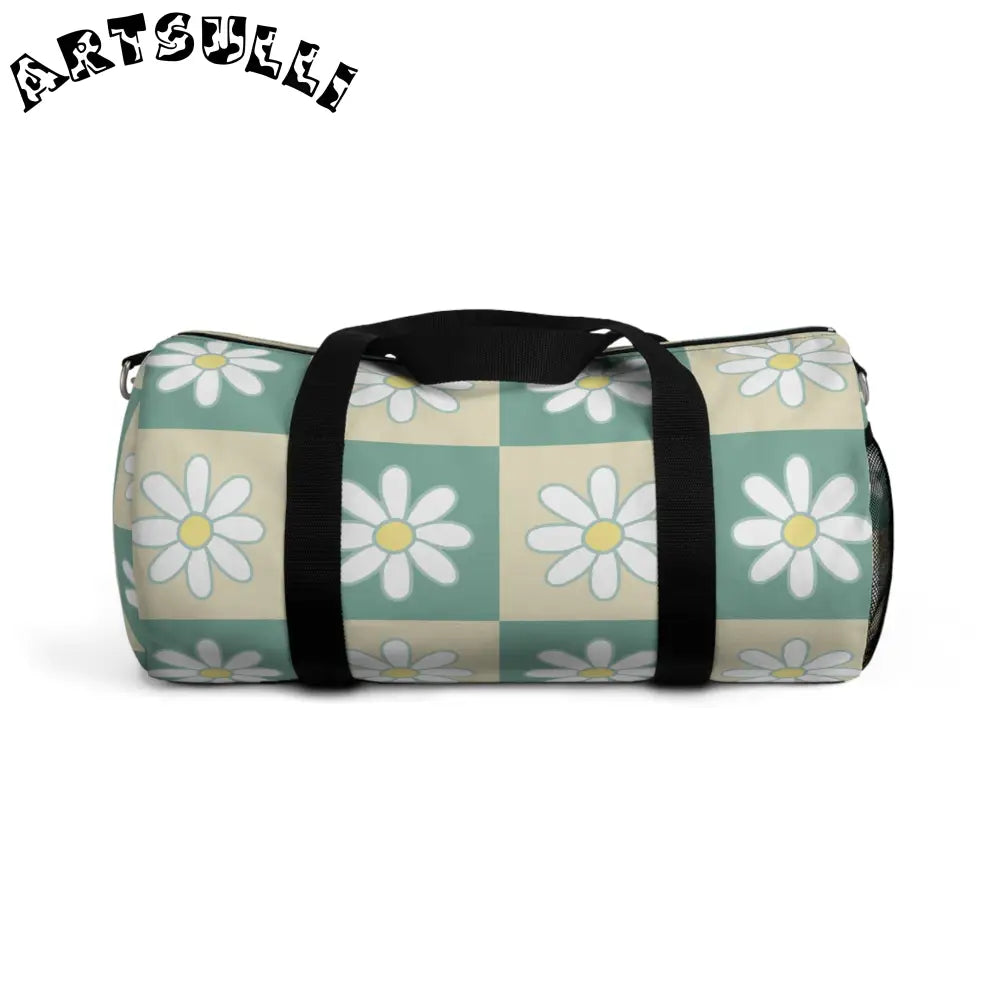 JAKKOUTTHEBXX Daisy Checkerboard Custom-Printed Duffel Bag 2025