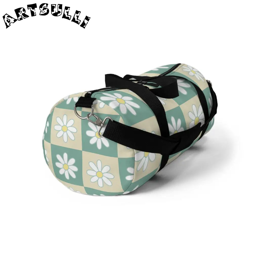 JAKKOUTTHEBXX Daisy Checkerboard Custom-Printed Duffel Bag 2025