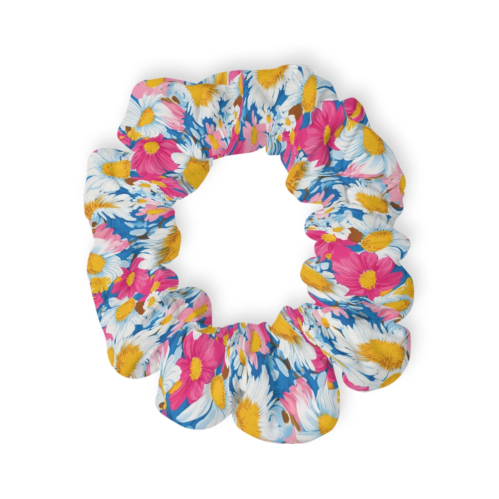 Daisy Dream Blue Scrunchie, Artsulli - Art is Long, Life is Short, Accessories, Size, 4'' × 4'', , , , , 22352426993219