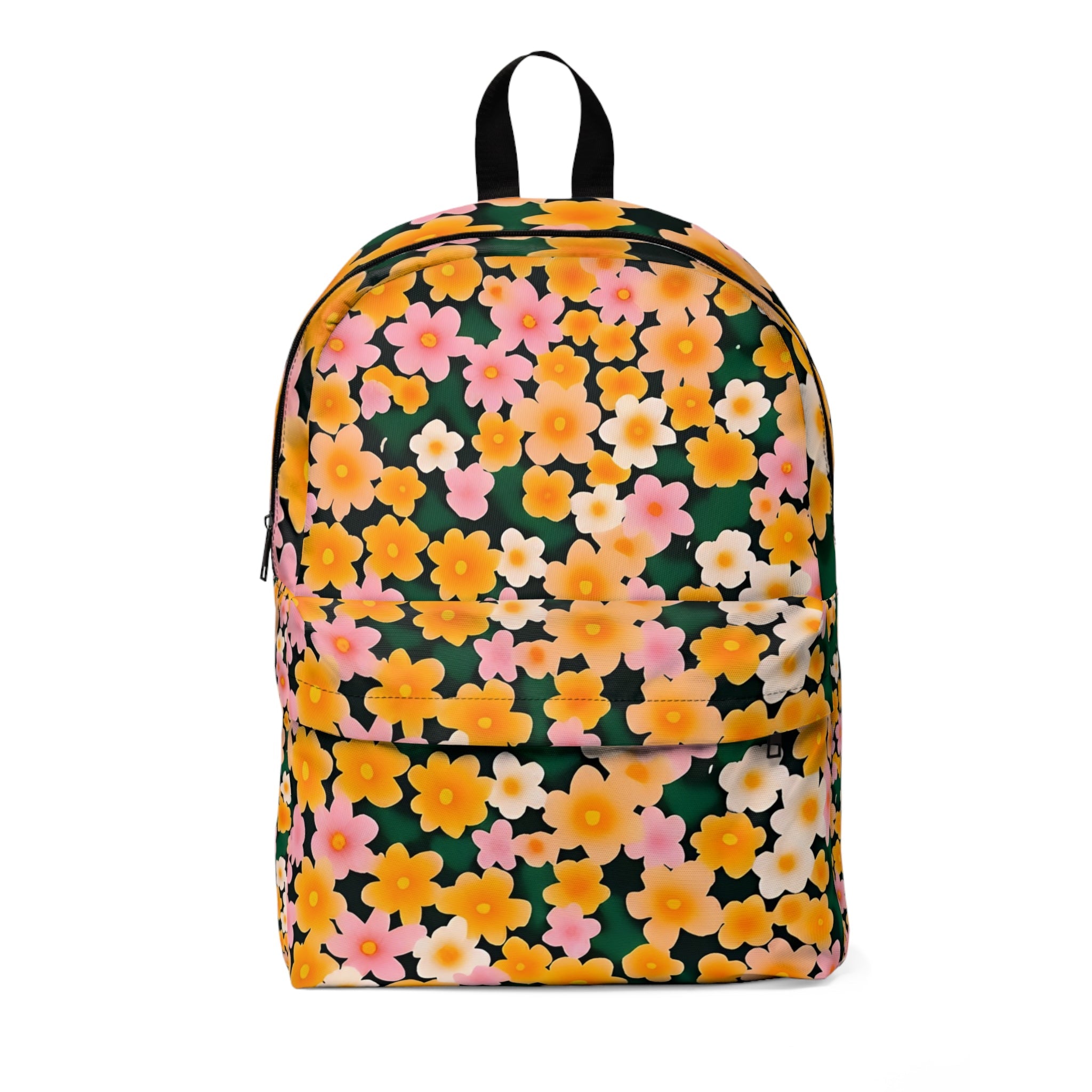 Printify Dark Green Floral Backpack 2025