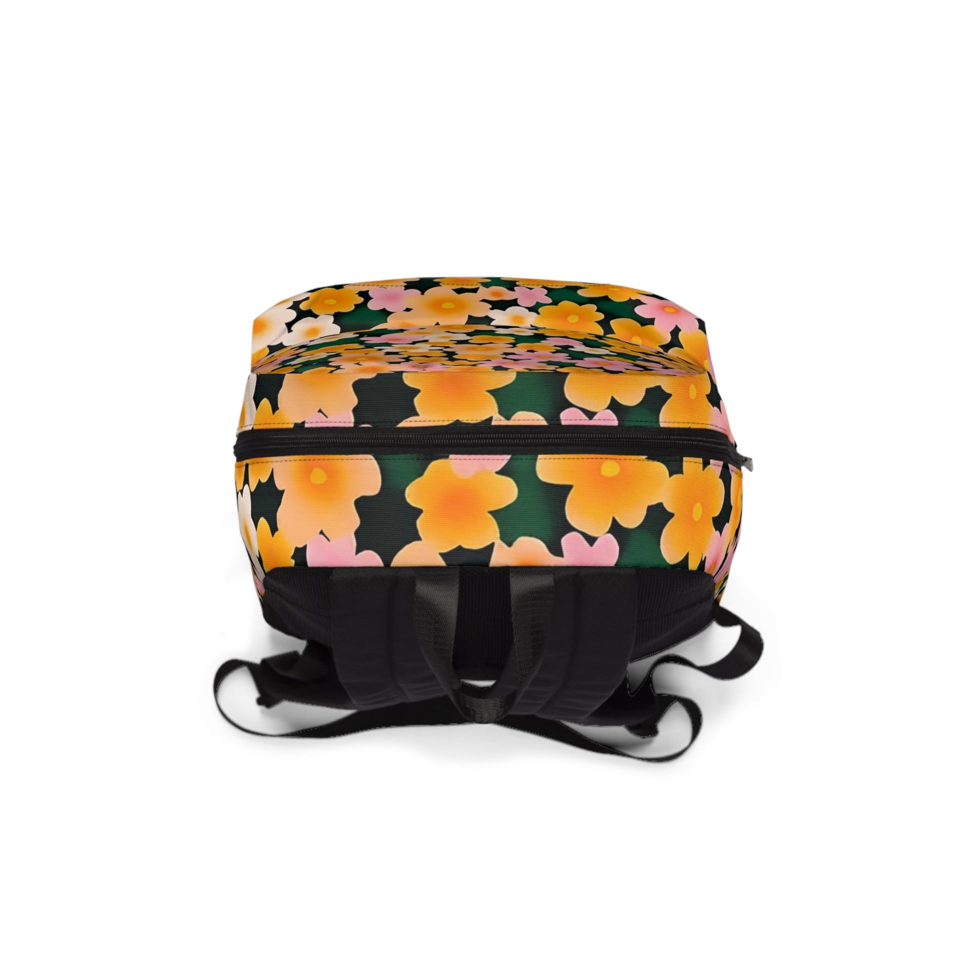 Dark Green Floral Backpack, Artsulli - Art is Long, Life is Short, Bags, , , , , , , 