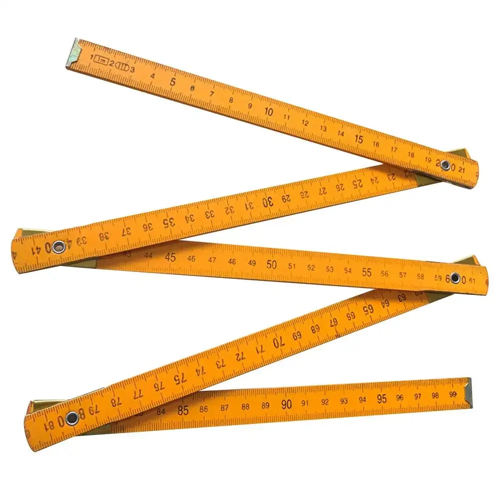 Buy The Best By Artsulli - Art is Long Life Short - Wooden Foldable Ruler Folding 1 Meter Stick Wood Metric Scale Carpenters For School