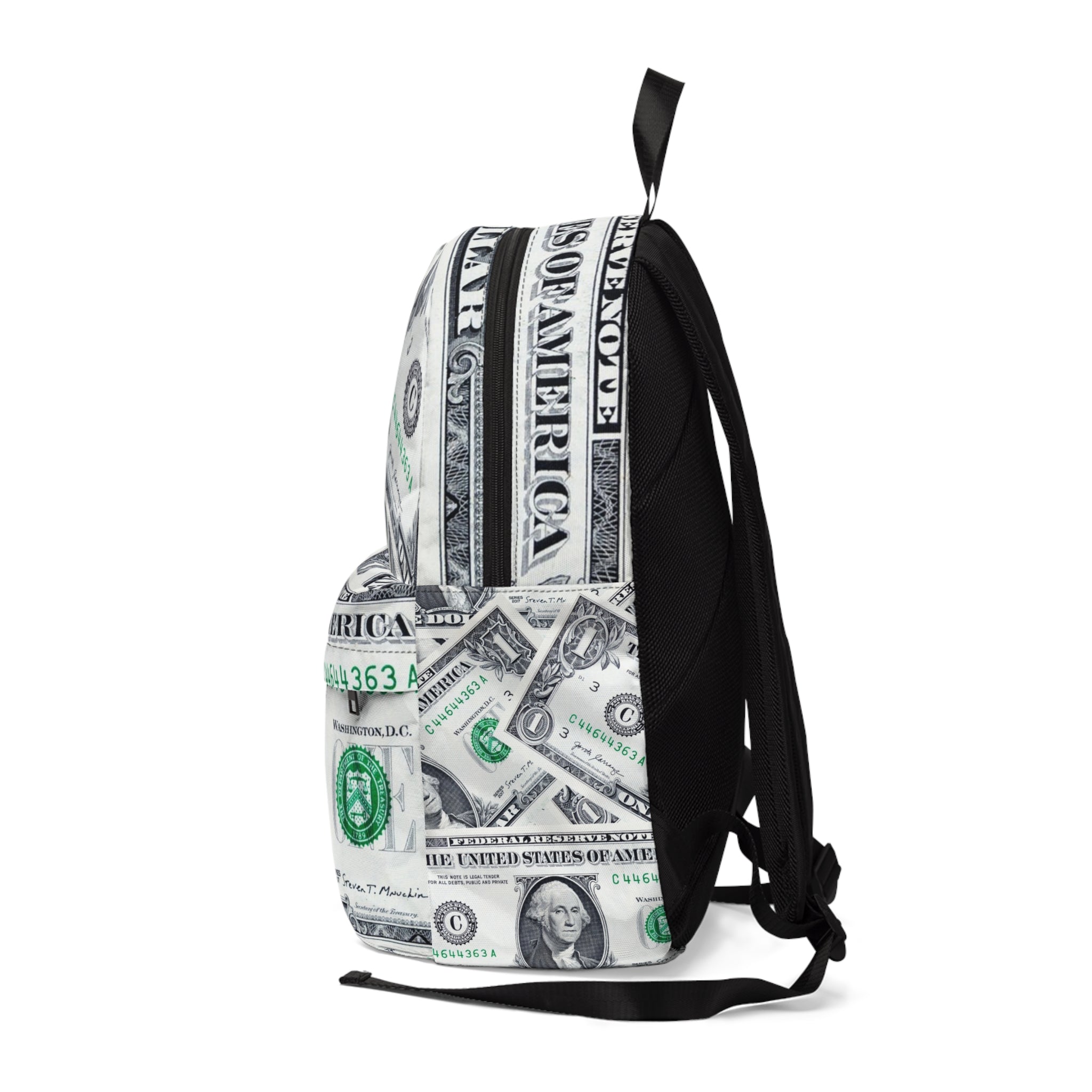Printify Dollar Bill Artistic Work Illustrated Backpack 2025