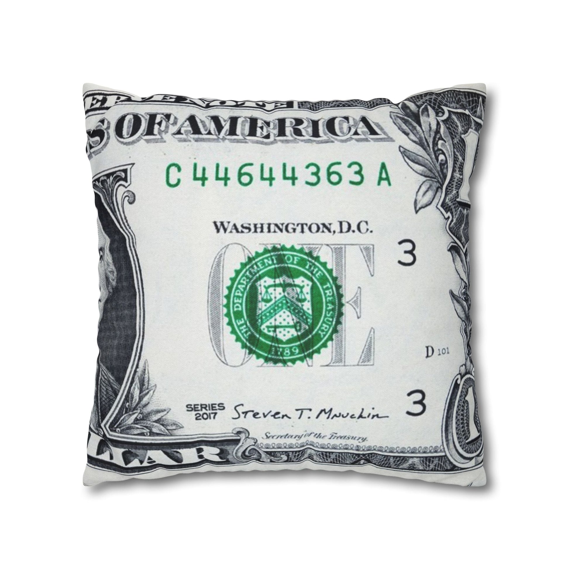 Dollar Bill Throw Pillowcase, Artsulli - Art is Long, Life is Short, Home Decor, , , , , , , 