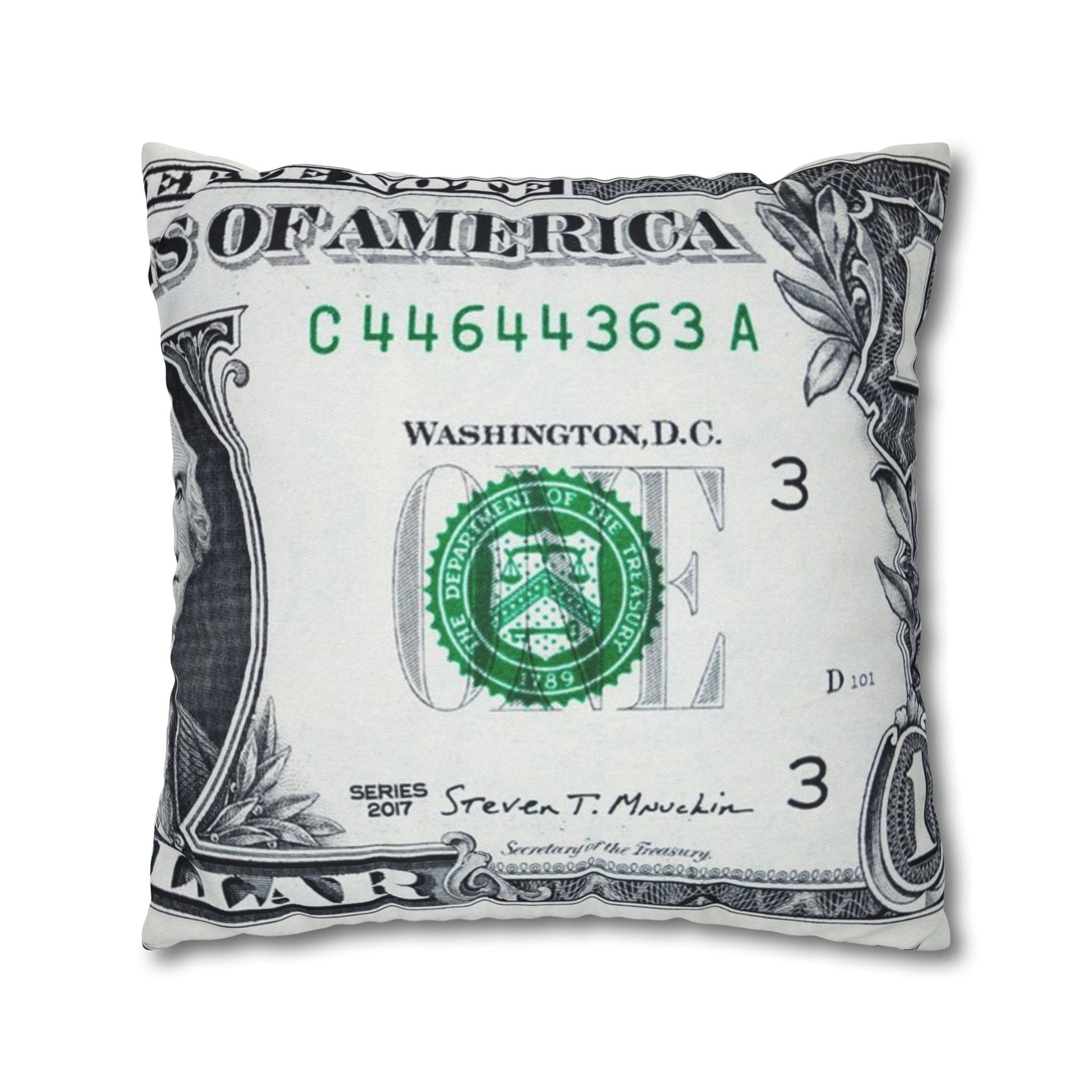 Dollar Bill Throw Pillowcase, Artsulli - Art is Long, Life is Short, Home Decor, , , , , , , 