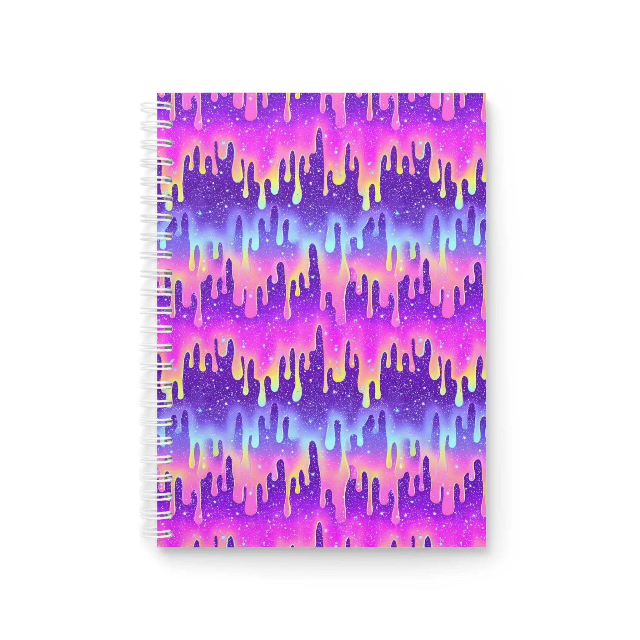 JAKKOUTTHEBXX Dripping Galaxy Wide-Ruled Spiral Notebook 2025