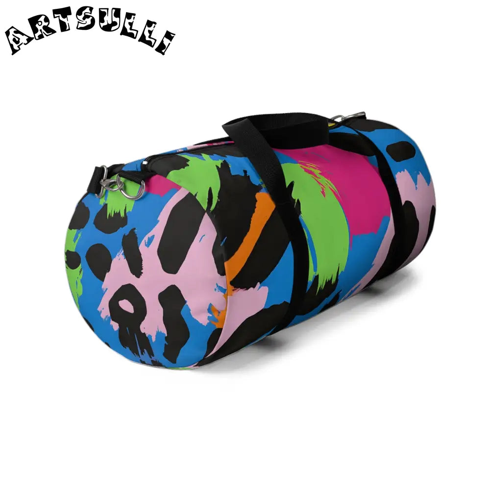 Durable Abstract Print Duffel Bag, Artsulli - Art is Long, Life is Short, Bags, , , , , , , 