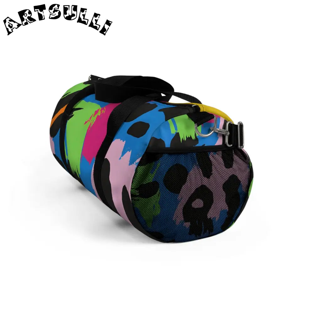 Durable Abstract Print Duffel Bag, Artsulli - Art is Long, Life is Short, Bags, , , , , , , 