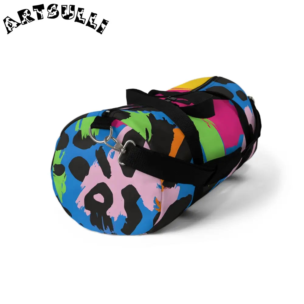 Durable Abstract Print Duffel Bag, Artsulli - Art is Long, Life is Short, Bags, , , , , , , 