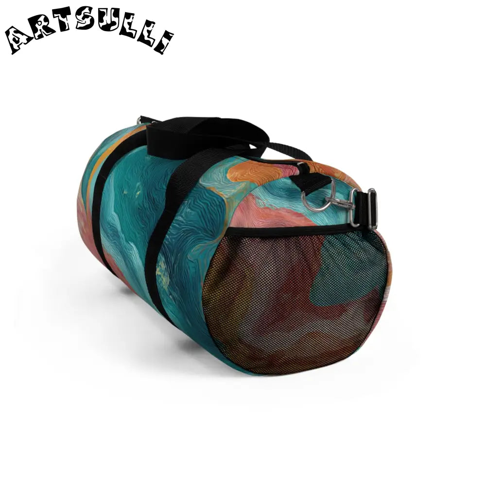 Durable Liquid Marble Spill Duffel Bag, Artsulli - Art is Long, Life is Short, Bags, , , , , , , 