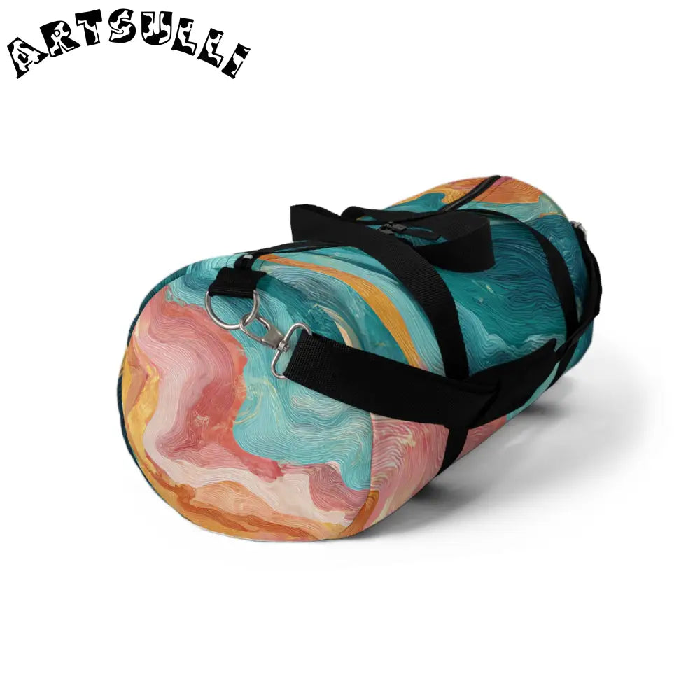 Durable Liquid Marble Spill Duffel Bag, Artsulli - Art is Long, Life is Short, Bags, , , , , , , 