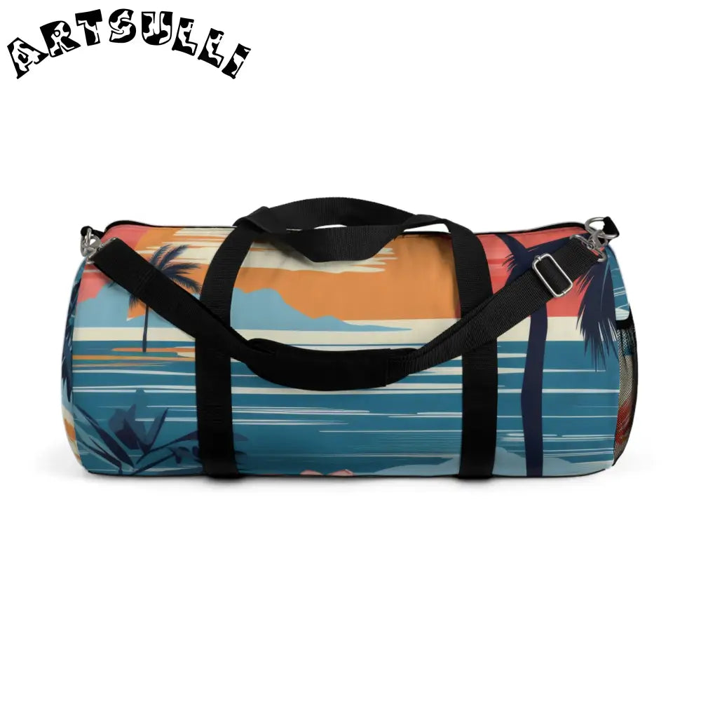 Durable Overlapping Circles Sunset Duffel Bag, Artsulli - Art is Long, Life is Short, Bags, Size, Large, , , , , 14698450747183343748