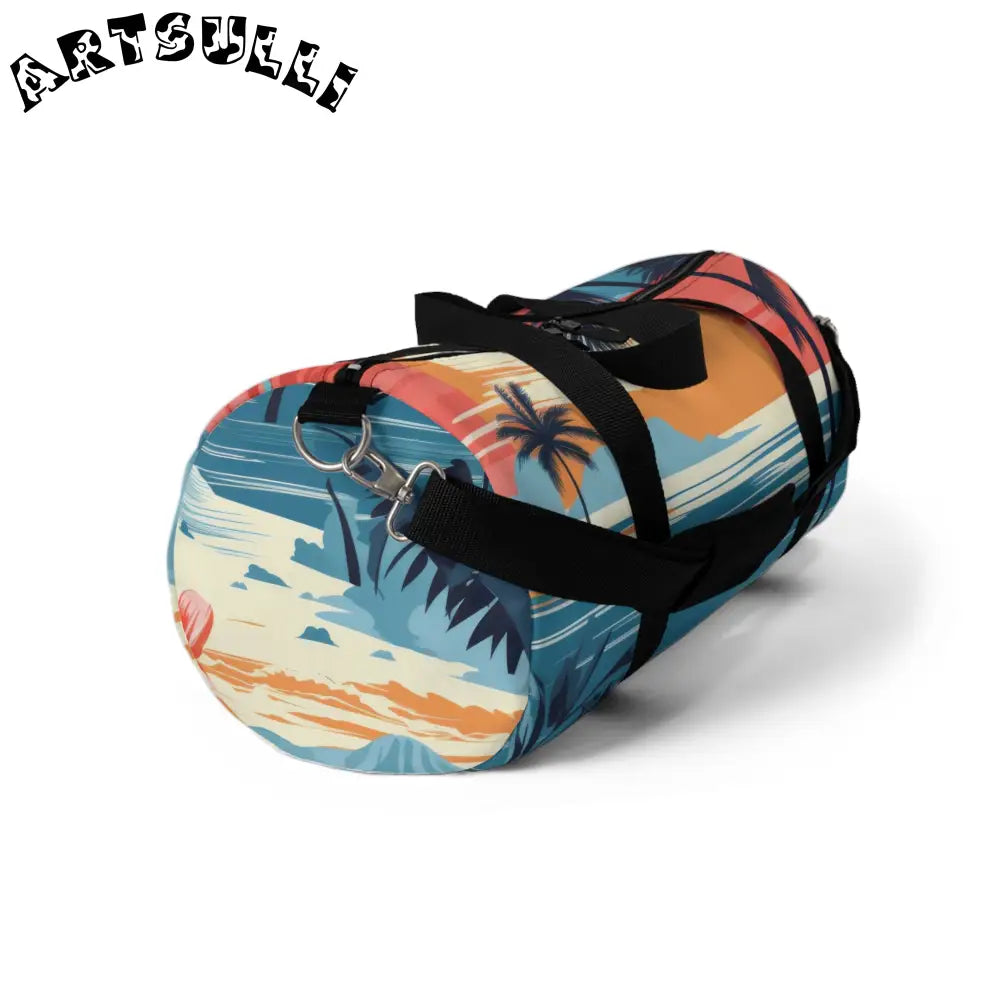 Durable Overlapping Circles Sunset Duffel Bag, Artsulli - Art is Long, Life is Short, Bags, , , , , , , 