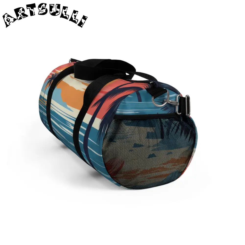 Durable Overlapping Circles Sunset Duffel Bag, Artsulli - Art is Long, Life is Short, Bags, , , , , , , 