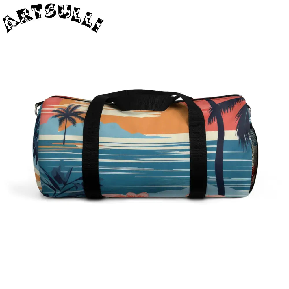 Durable Overlapping Circles Sunset Duffel Bag, Artsulli - Art is Long, Life is Short, Bags, Size, Small, , , , , 16446558654184852889