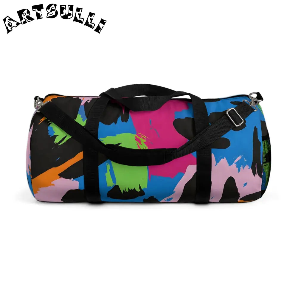 Durable Paint Splatter Duffel Bag, Artsulli - Art is Long, Life is Short, Bags, Size, Large, , , , , 19532623089991436640
