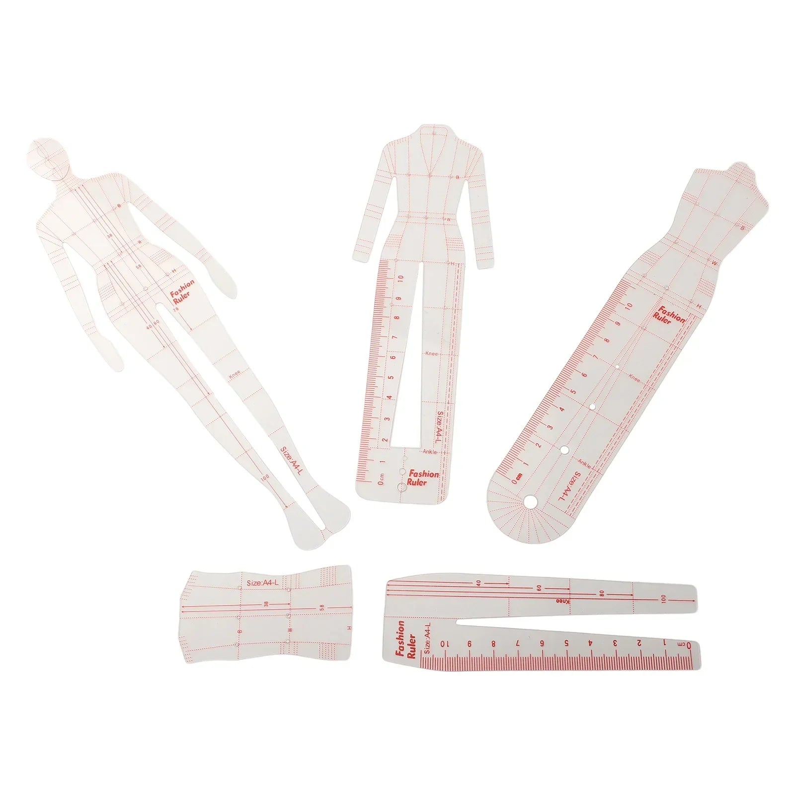 Buy The Best By Artsulli - Art is Long Life Short - 4/5pcs Fashion Illustration Rulers Template Ruler Standard Clothing Stereoscopic