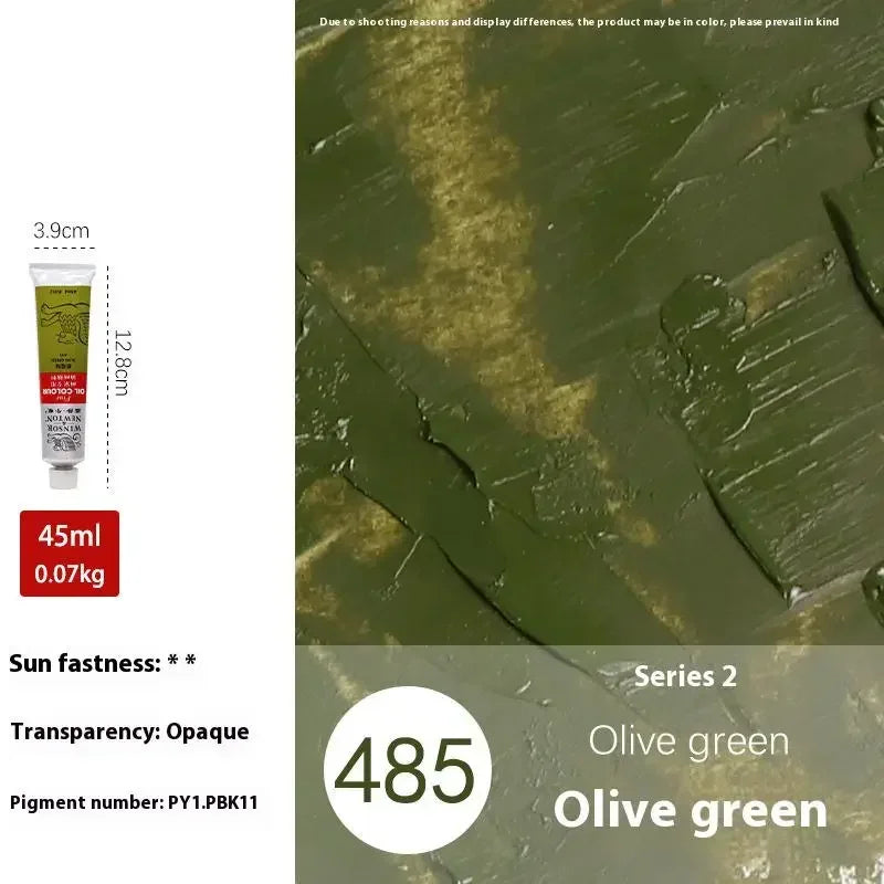 Buy The Best By Artsulli - Art is Long Life Short - Winsor&Newton 45ML Oil Paint,Colorful Professionals Artist Drawing Tools for Canvas