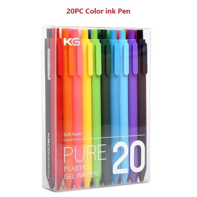 Buy The Best By Artsulli - Art is Long Life Short - KACO 20pc/lot Gel Pen 0.5mm Retro Candy Color Writing Tools with Colored Ink Hand
