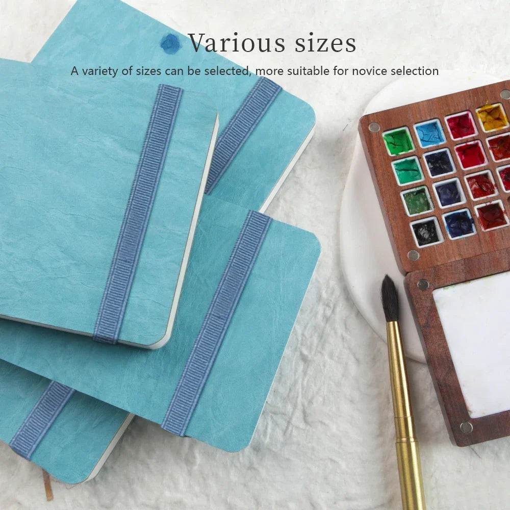 Buy The Best By Artsulli - Art is Long Life Short - POTENTATE Blue Color Watercolor Journal Drawing Book Hand Notebook Sketch Pad 100%