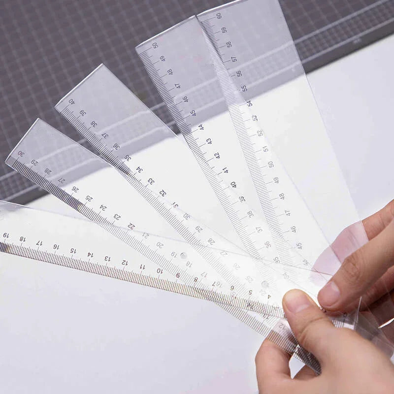Buy The Best By Artsulli - Art is Long Life Short - Transparent Straight Ruler,20cm,30cm,40cm,50cm,High Precision Maths Drawing