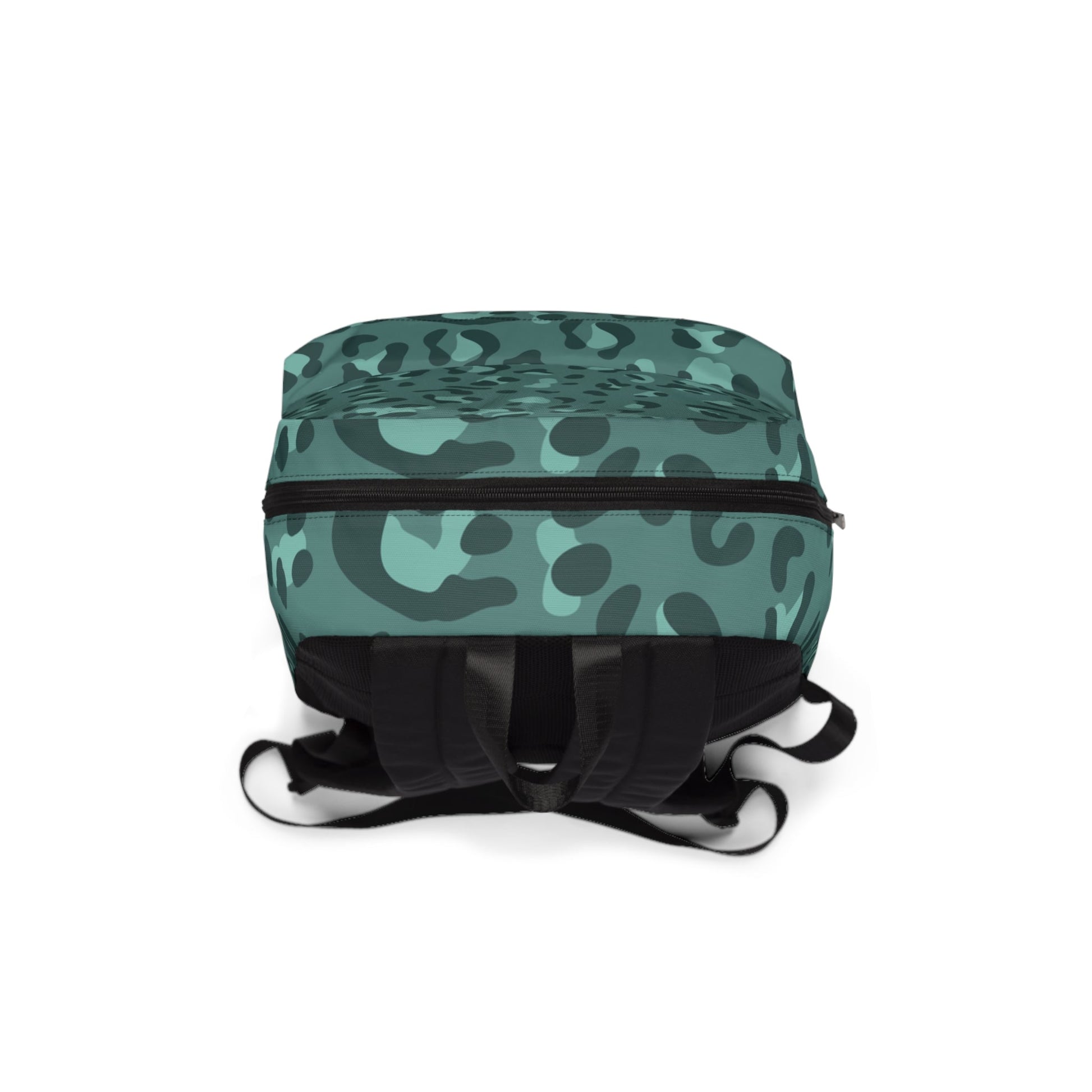 Emerald Green Leopard Print Backpack, Artsulli - Art is Long, Life is Short, Bags, , , , , , , 
