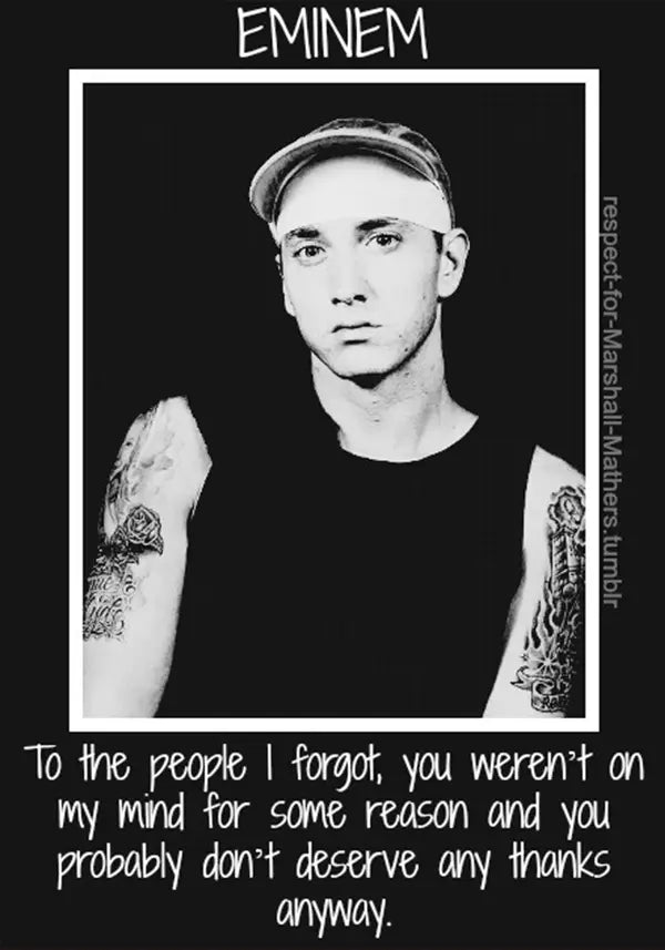 13 Times Artist of the Year Nominee Eminem Kept It Real