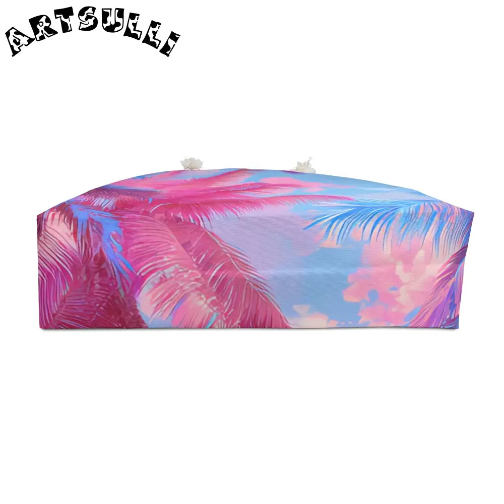Ethereal Pastel Palms Oversized Weekender Tote, Artsulli - Art is Long, Life is Short, Bags, , , , , , , 