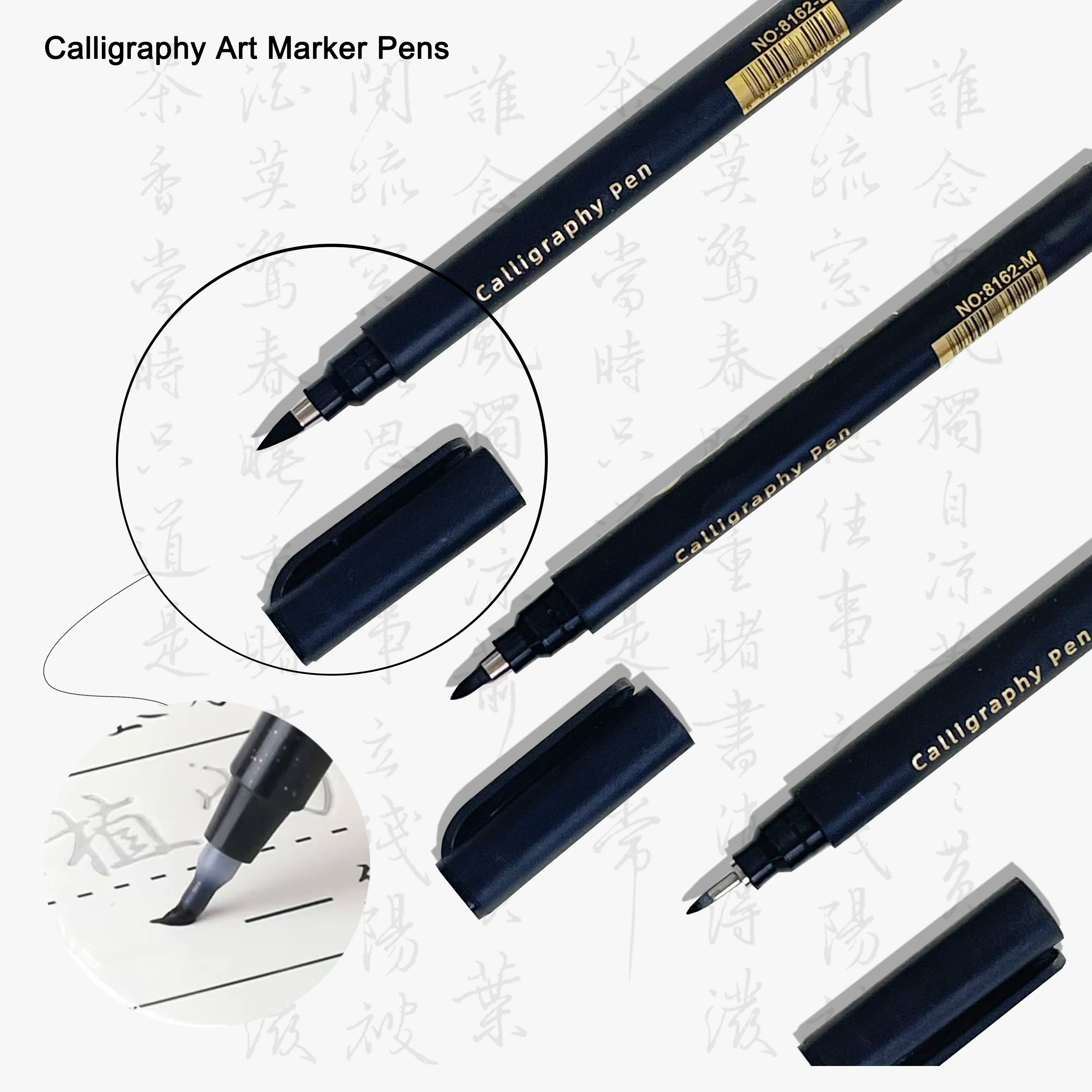 4 pcs Calligraphy Art Marker Pens Brush Art as a gift for Craft Supplies Art Writing Office School Supplies Stationery Student