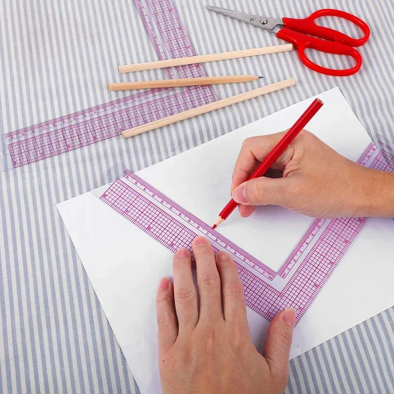 Buy The Best By Artsulli - Art is Long Life Short - Sewing Patchwork Quilting Ruler Plastic Garment Cutting Craft Scale Rule Drawing