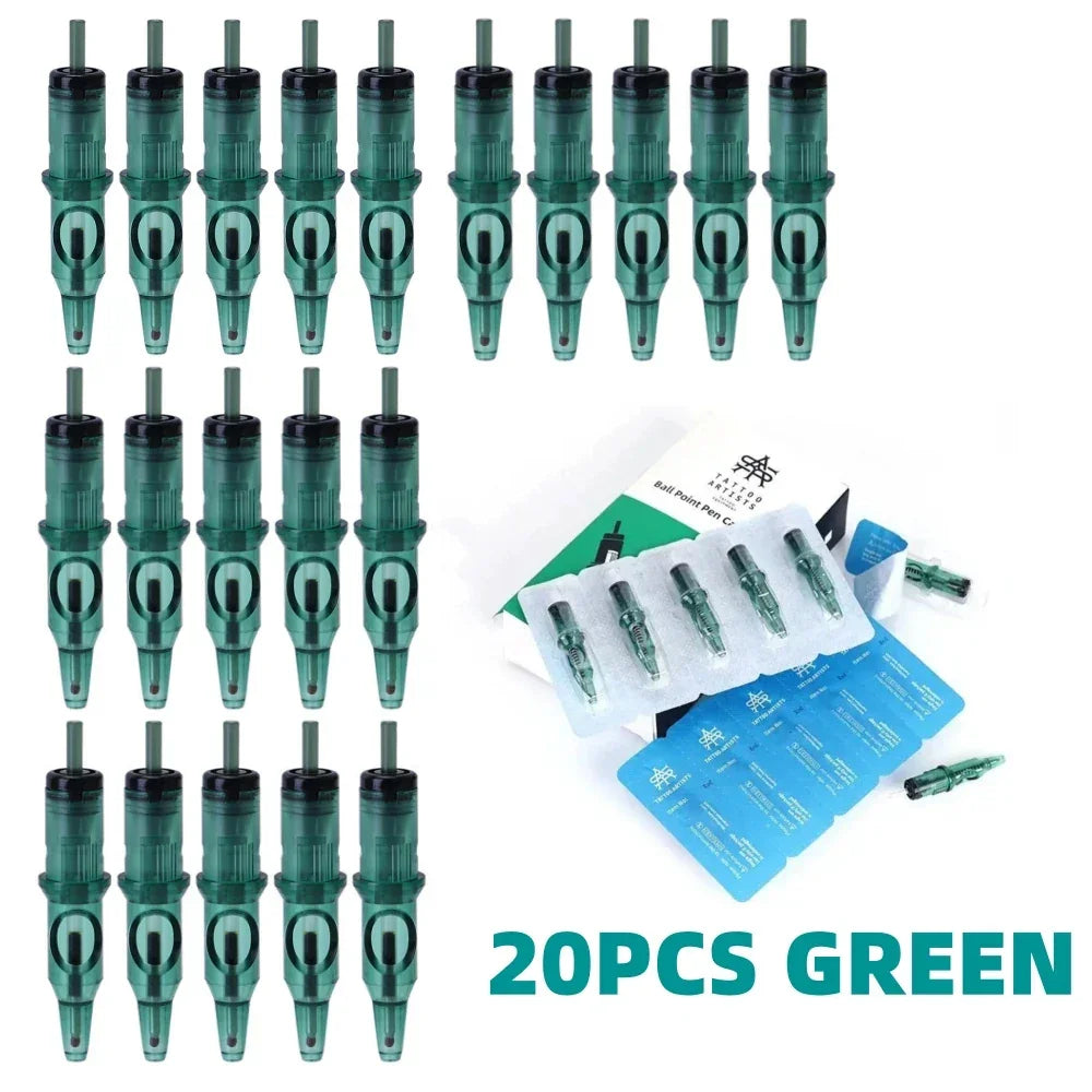 Buy The Best By Artsulli - Art is Long Life Short - New Ball Point Pen Tattoo Cartridge Needles 5 Colors Practice Drawing For Motor Grip