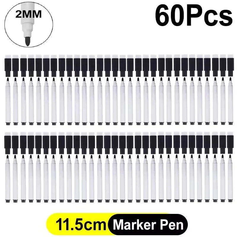 Buy The Best By Artsulli - Art is Long Life Short - Whiteboard Marker Pen Black Dry Erase Caps 2 in 1 Markers Writing Drawing Pens