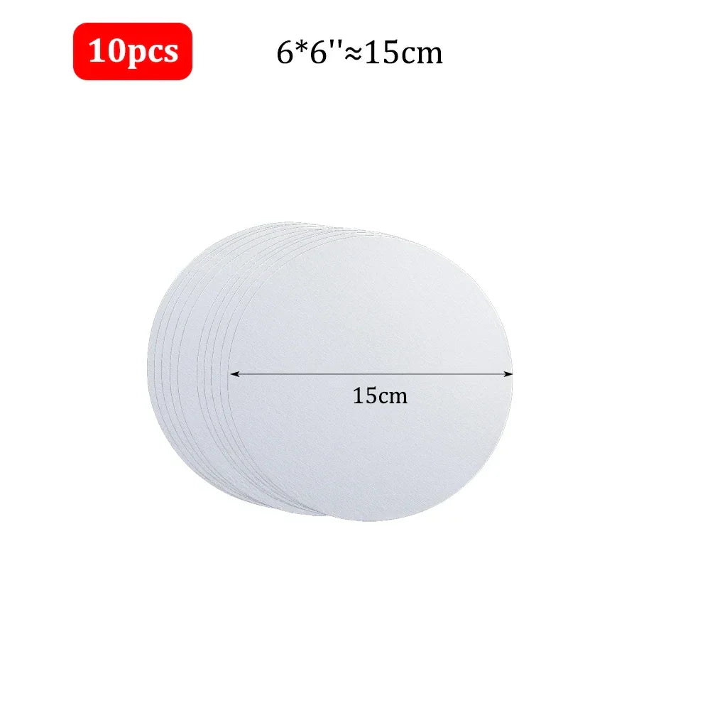 Buy The Best By Artsulli - Art is Long Life Short - 10 Pcs Canvas Board Painting Cotton Blank,Primed White,Suitable For Oil