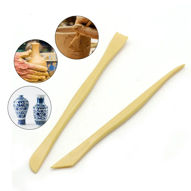 Buy The Best By Artsulli - Art is Long Life Short - 10 PCs Clay Sculpture Tool Set Carving DIY Wooden /Plastic Pottery Knife Tools