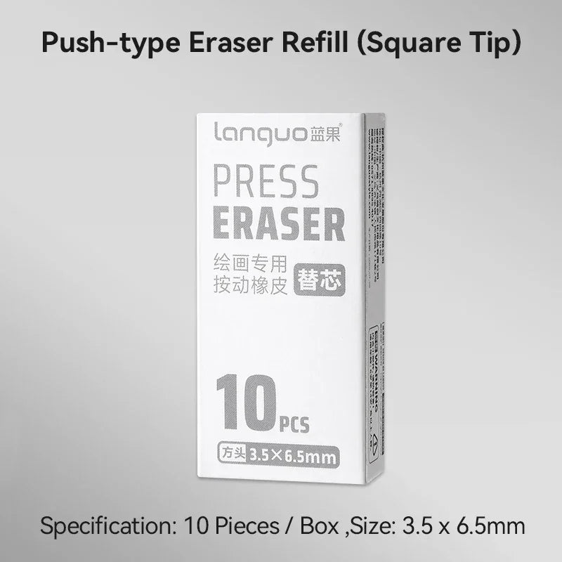 Buy The Best By Artsulli - Art is Long Life Short - Eraser Mechanical Rubber Refillable Pen Sketch Drawing Press Retractable Pencil