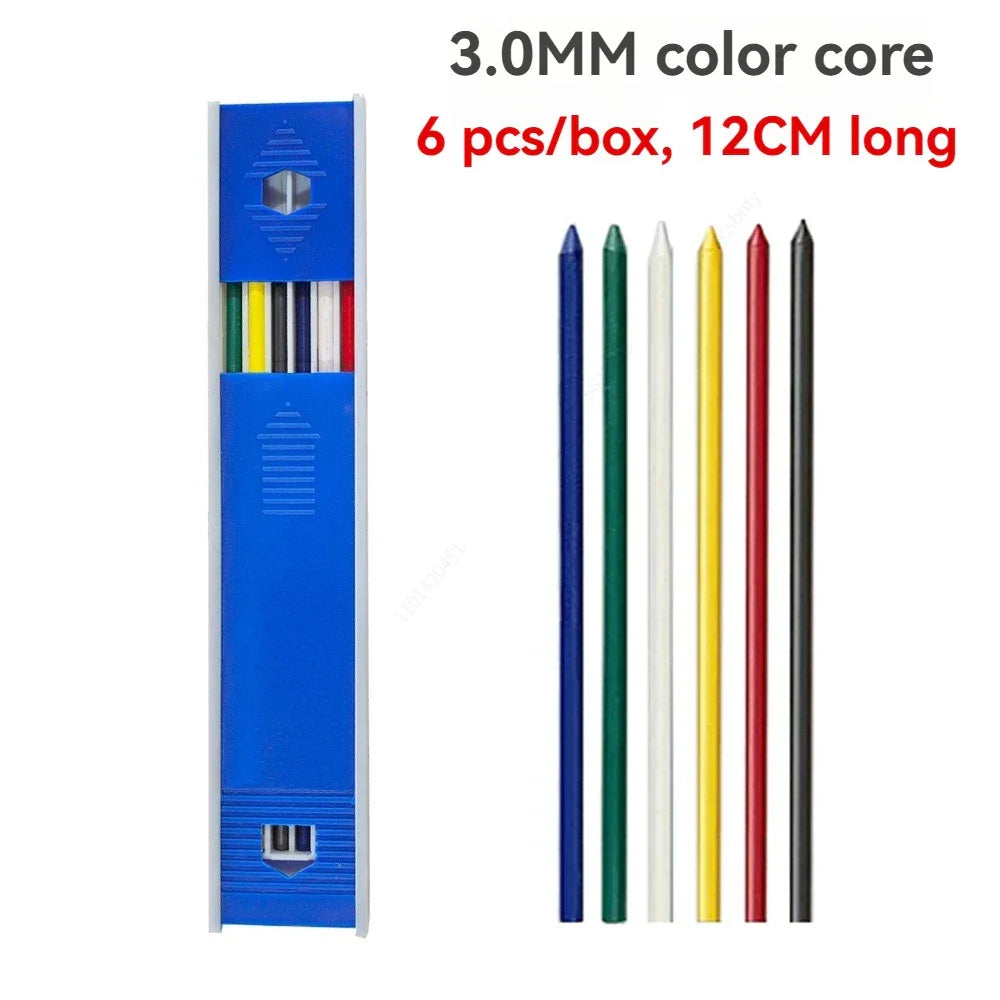 Buy The Best By Artsulli - Art is Long Life Short - Mechanical Pencil Set 3.0mm Full Metal Drawing Painting Automatic with Leads Office