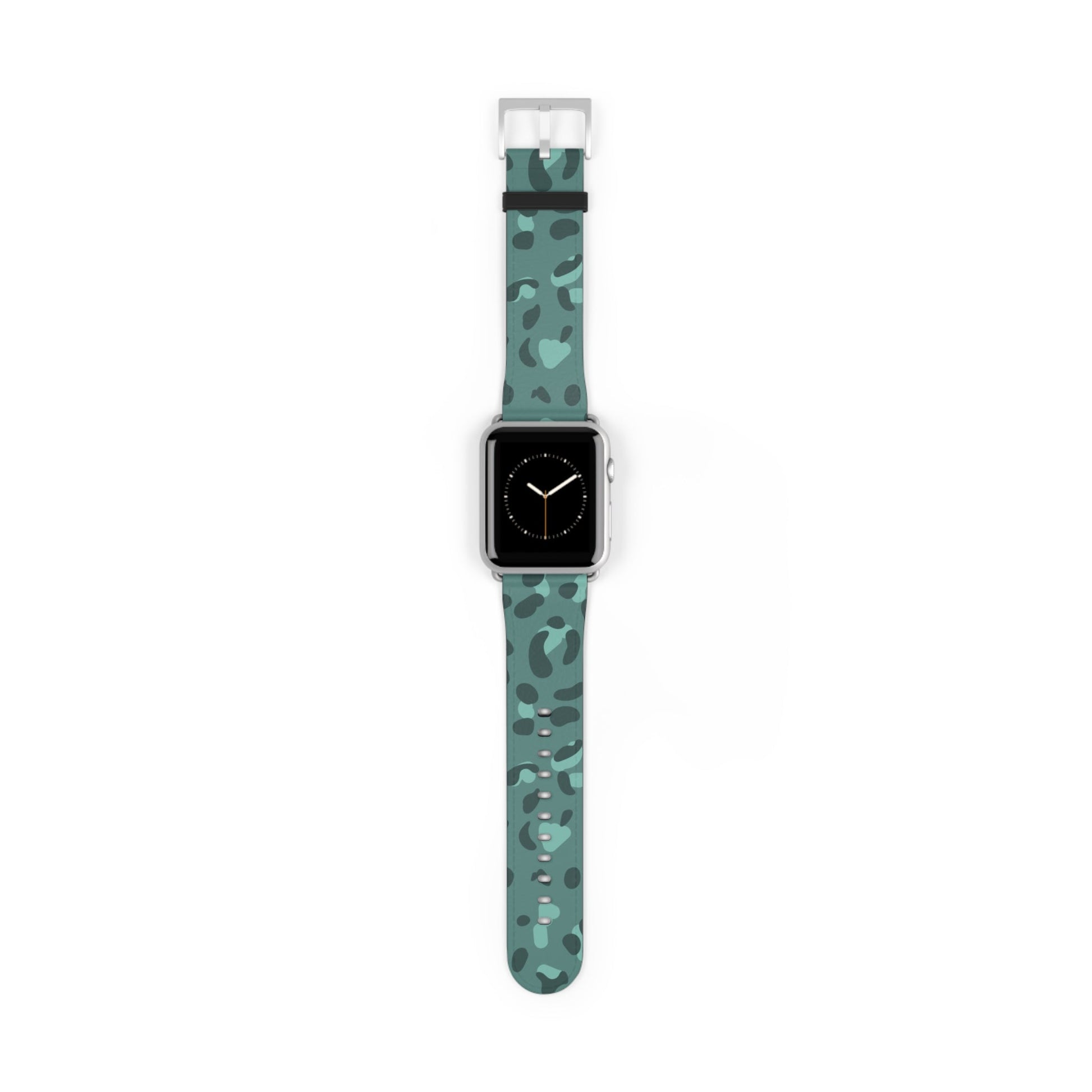 Faux Leather Leopard Apple Watch Band, Artsulli - Art is Long, Life is Short, Accessories, Size, 42 - 45 mm, Color, Silver Matte, , , 28685048867476117491