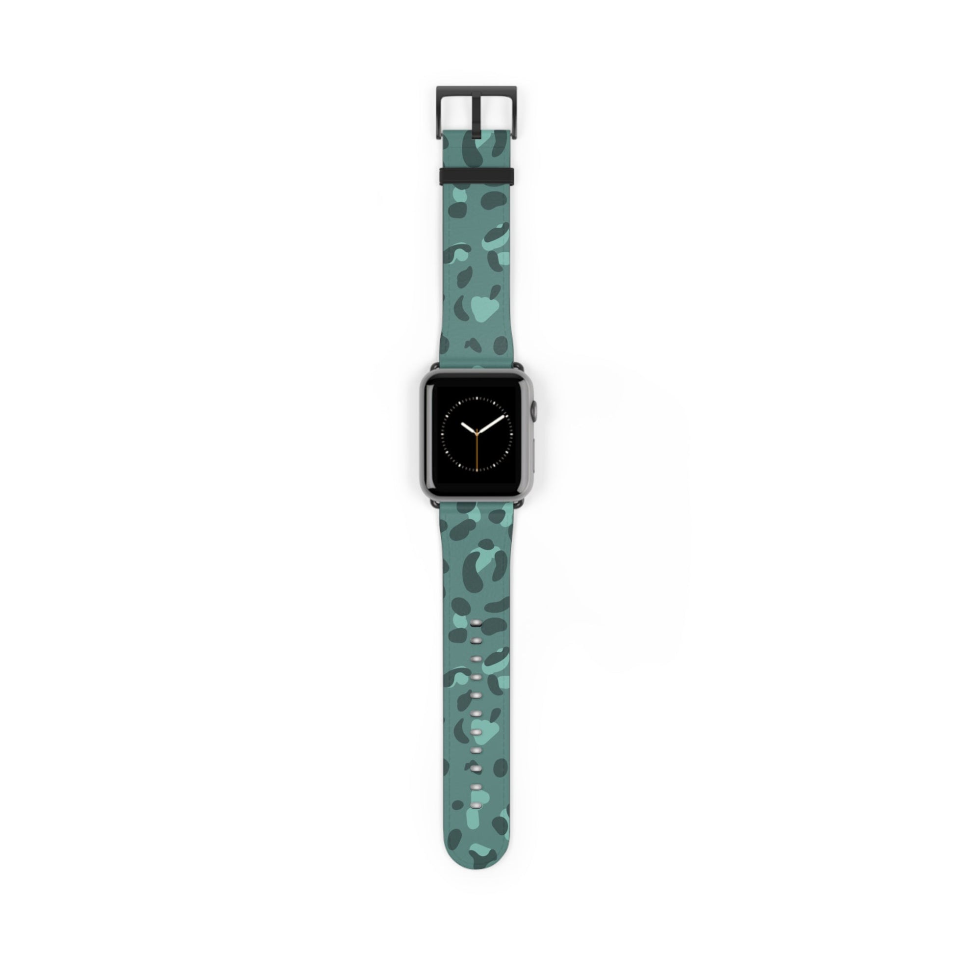 Faux Leather Leopard Apple Watch Band, Artsulli - Art is Long, Life is Short, Accessories, Size, 42 - 45 mm, Color, Black Matte, , , 33239173643374931909