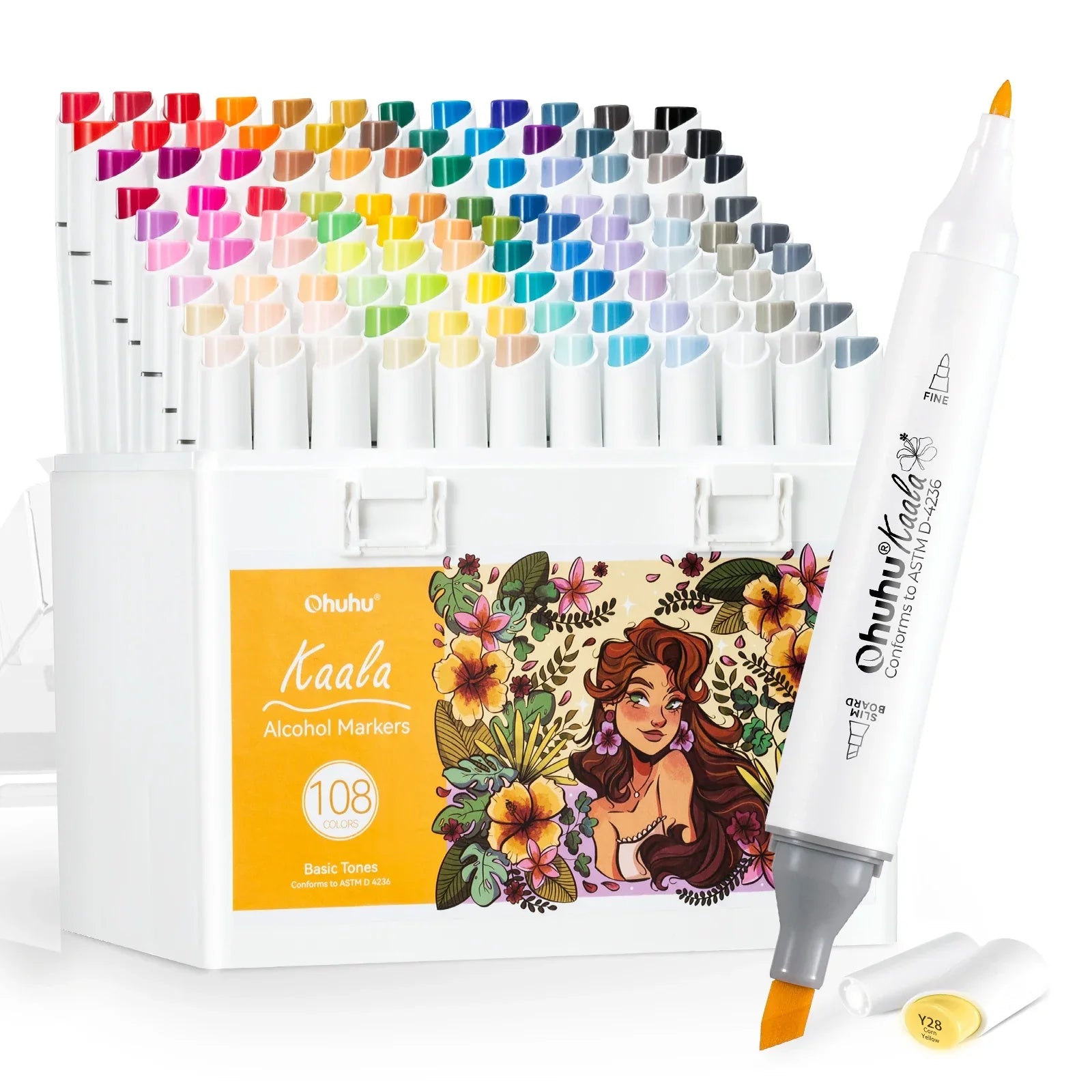 Buy The Best By Artsulli - Art is Long Life Short - Ohuhu Kaala Marker Pen Set Color Markers Alcohol Refillable Dual Tips Sketching Drawing