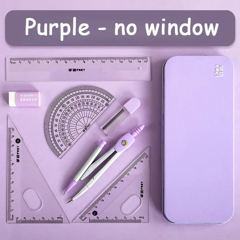 Buy The Best By Artsulli - Art is Long Life Short - 7 Pcs/set Mathematical Rulers Set Multi-function Professional Compass Ruler Drawing