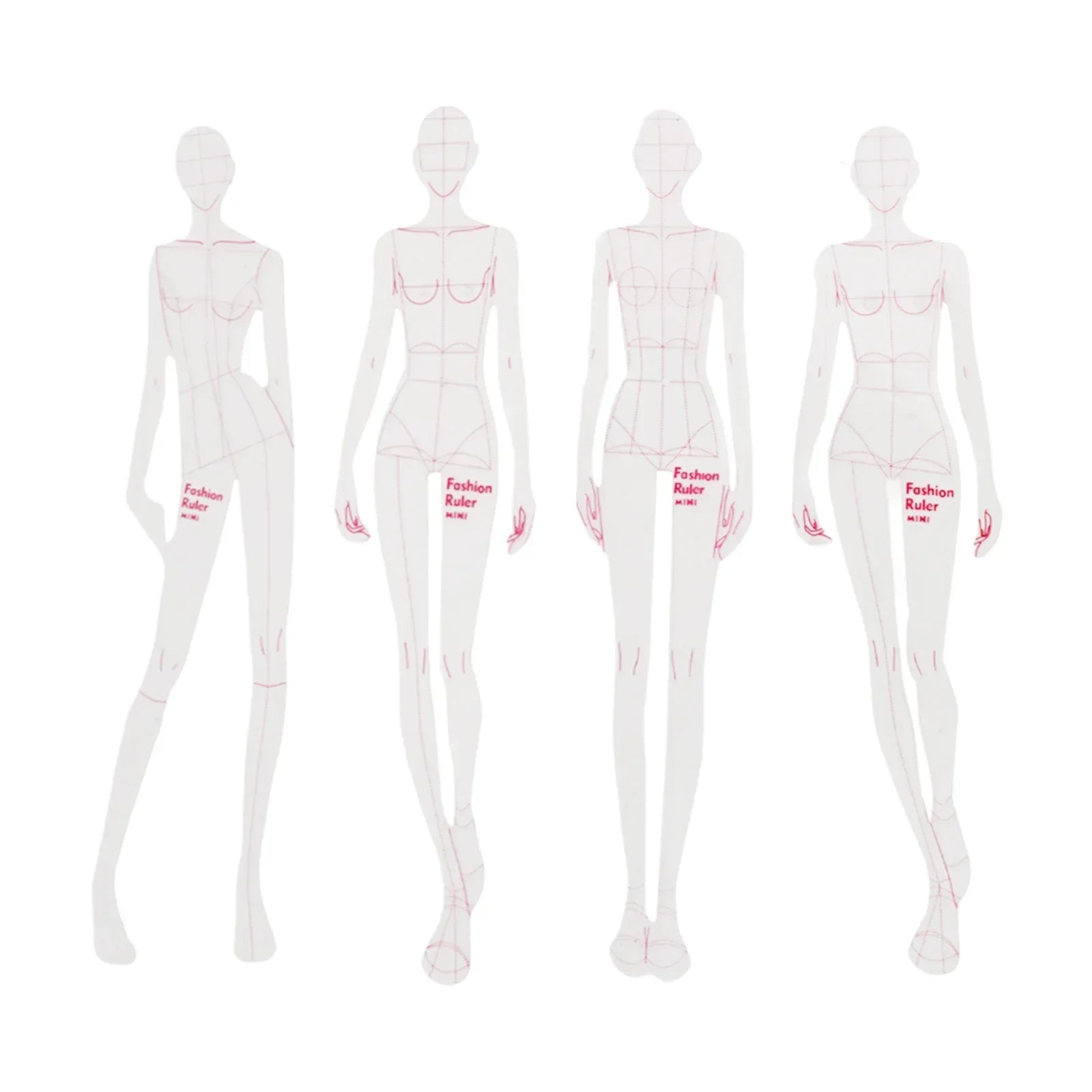 Buy The Best By Artsulli - Art is Long Life Short - 4/5pcs Fashion Illustration Rulers Template Ruler Standard Clothing Stereoscopic