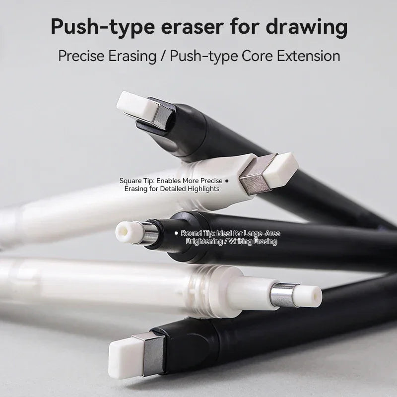 Buy The Best By Artsulli - Art is Long Life Short - Eraser Mechanical Rubber Refillable Pen Sketch Drawing Press Retractable Pencil