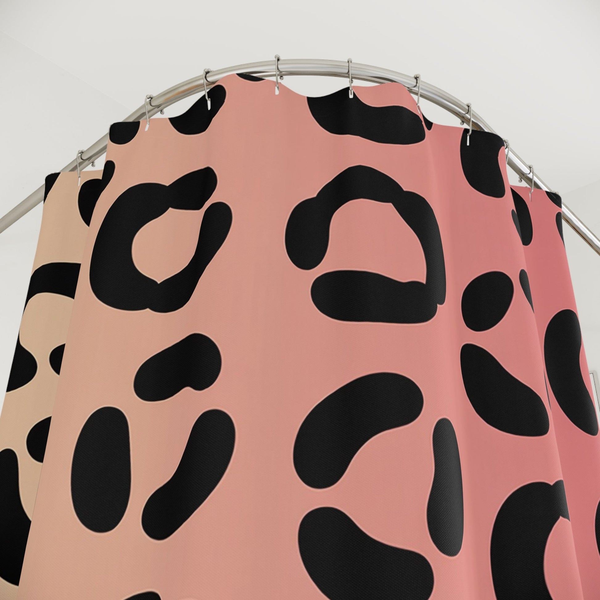 Fiery Leopard Print Shower Curtain, Artsulli - Art is Long, Life is Short, Home Decor, , , , , , , 